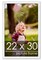 Classic Modern White Picture Frame - UV Acrylic, Foam Board Backing, Hanging Hardware
